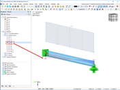 FAQ 005251 | At which point on a cross-section are the supports and loads assumed for the calculation with warping torsion?