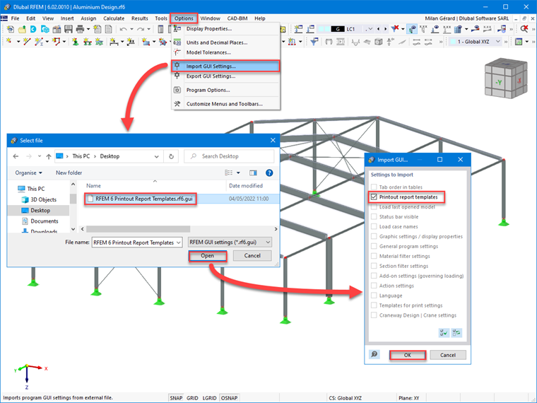 FAQ 005256 | How can I import printout report templates from other computers?