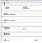 Adjusting Data for Title Block