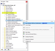 Creating New Member Stiffness Modification