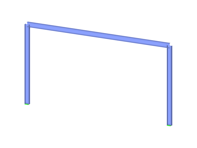 Fixed Steel Frame with Python