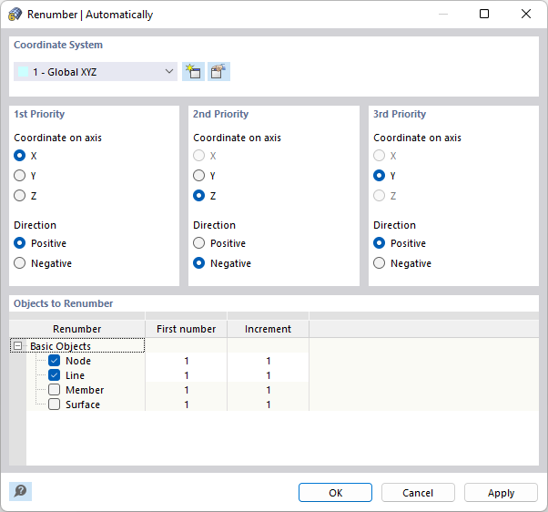 Renumbering Objects Automatically