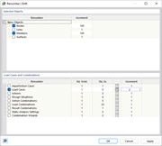 Shifting Object and Load Case Numbers