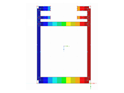 This image displays an aluminum extrusion model designed for ADM 2020 with clear local buckling characteristics.