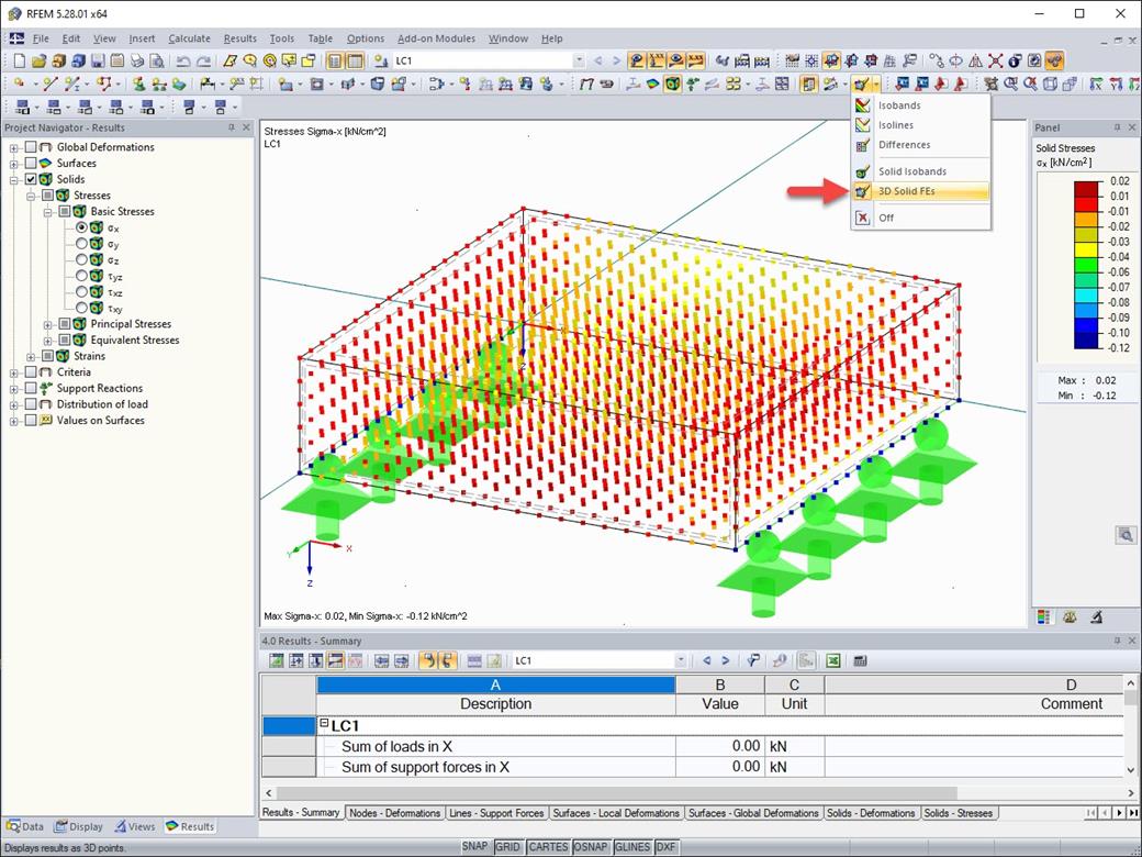 Feature 002423 | Displaying Results in Solids