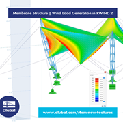 Membrane Structure | Wind Load Generation in RWIND 2