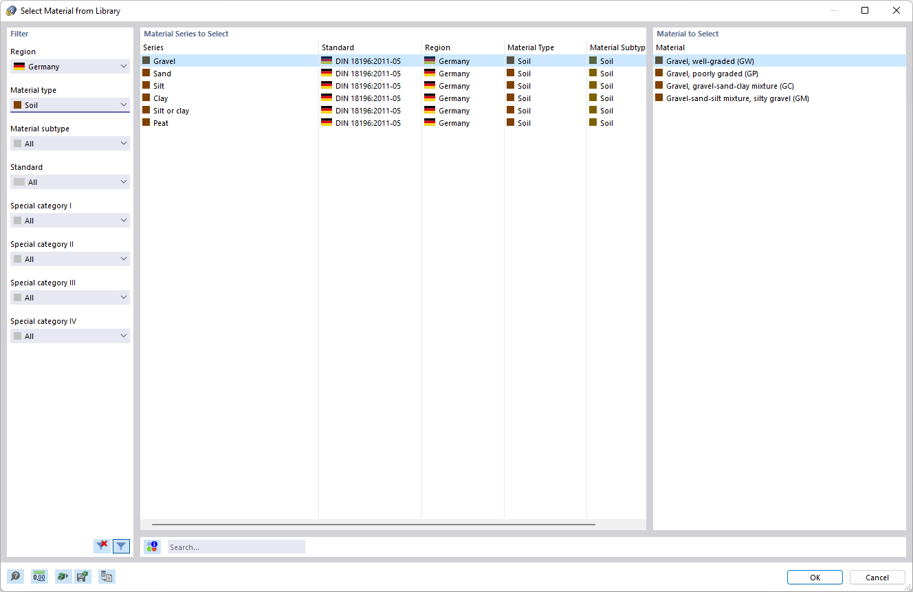 Soils in Material Library
