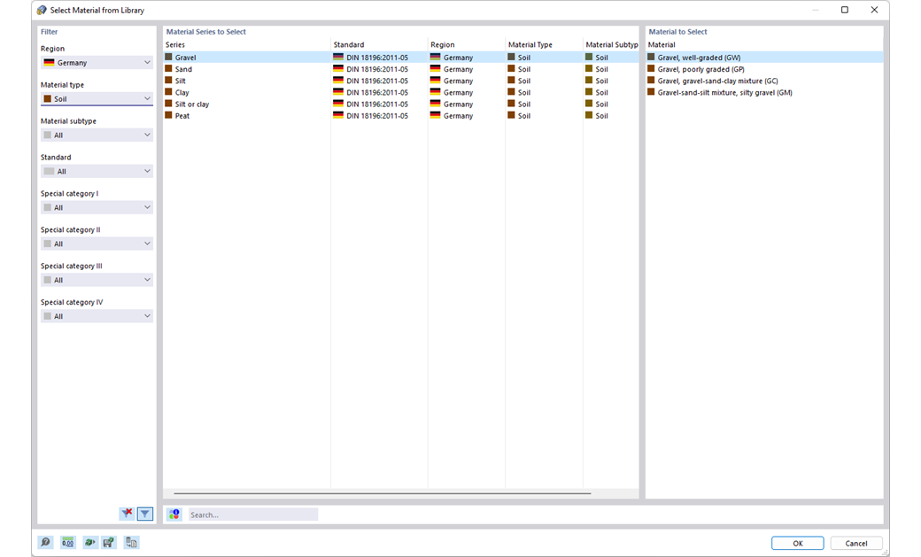 Soils in Material Library