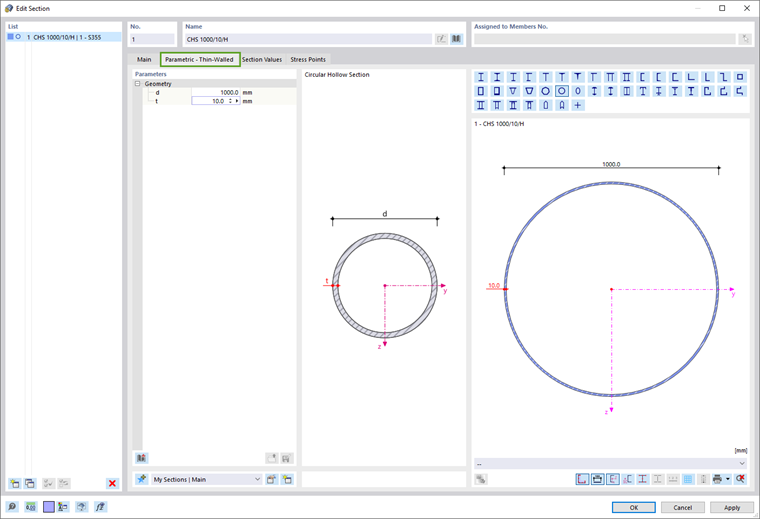Cross-Section Geometry