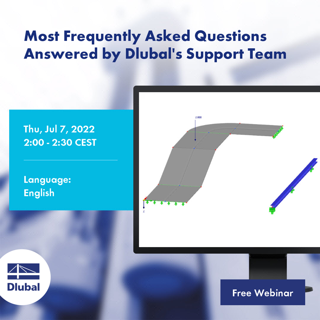 Most Frequently Asked Questions Answered by Dlubal's Support Team