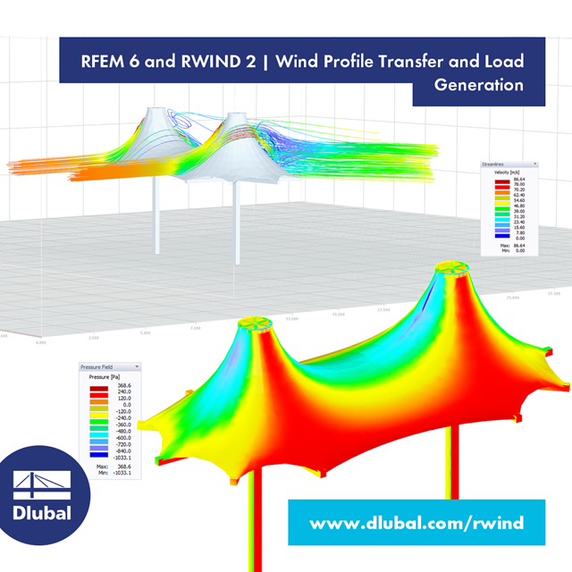 RFEM 6 and RWIND 2 | Wind Profile Transfer and Load Generation