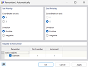 Automatic Renumbering of Objects