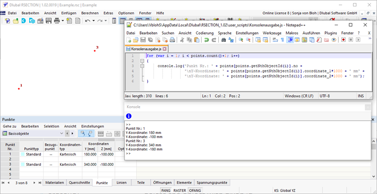 Control Output in Console