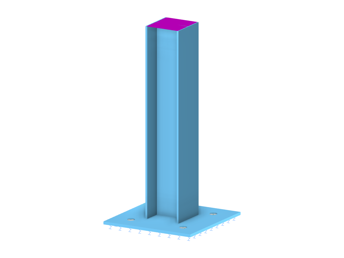 Column Base with Line Welds