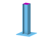 Column Base with Line Welds