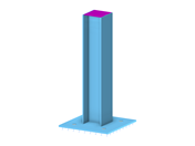 Column Base with Line Welds