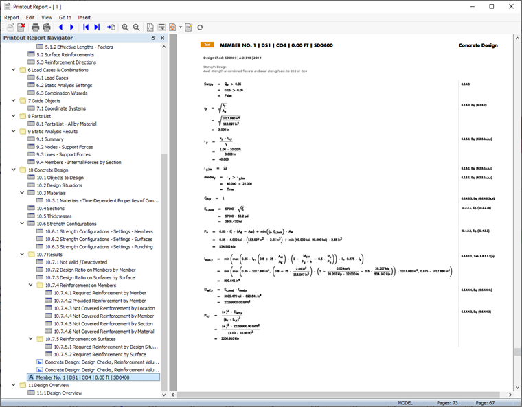 Design Check Equations