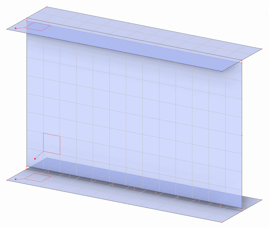 Mesh on I-Section Beam