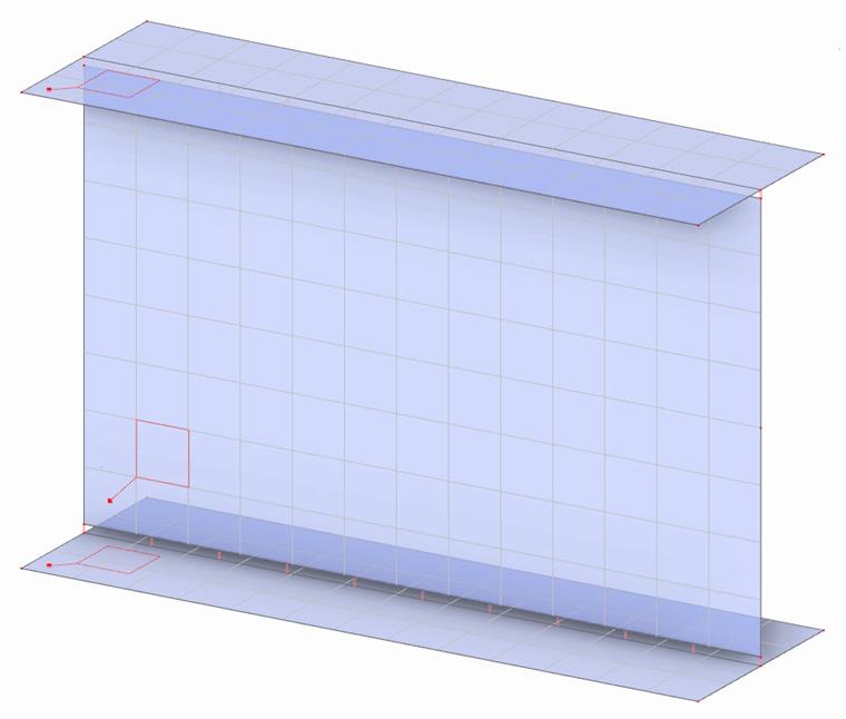Mesh on I-Section Beam