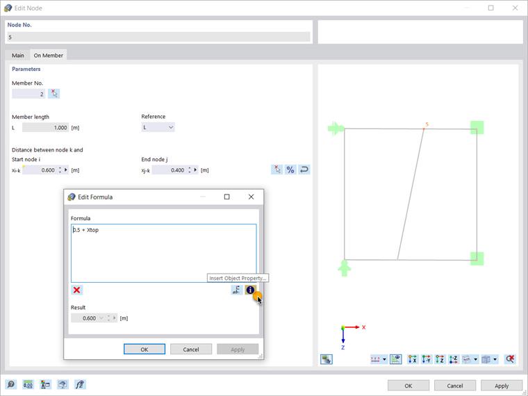 Formula Editor: Insert Object Property