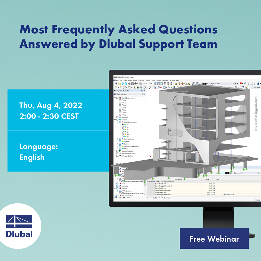 Most Frequently Asked Questions Answered by Dlubal Support Team