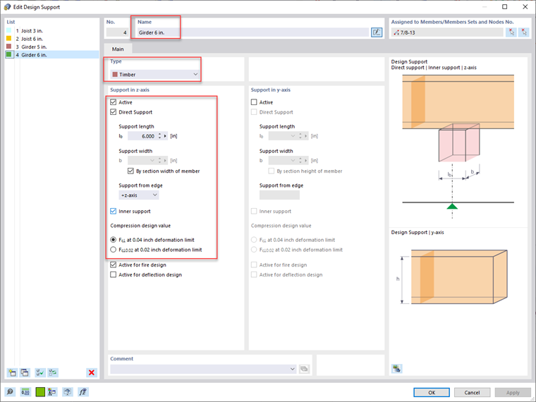 Timber Design Support Definition | NDS