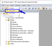 FAQ 005284 | How can I show or hide the printout report navigator?