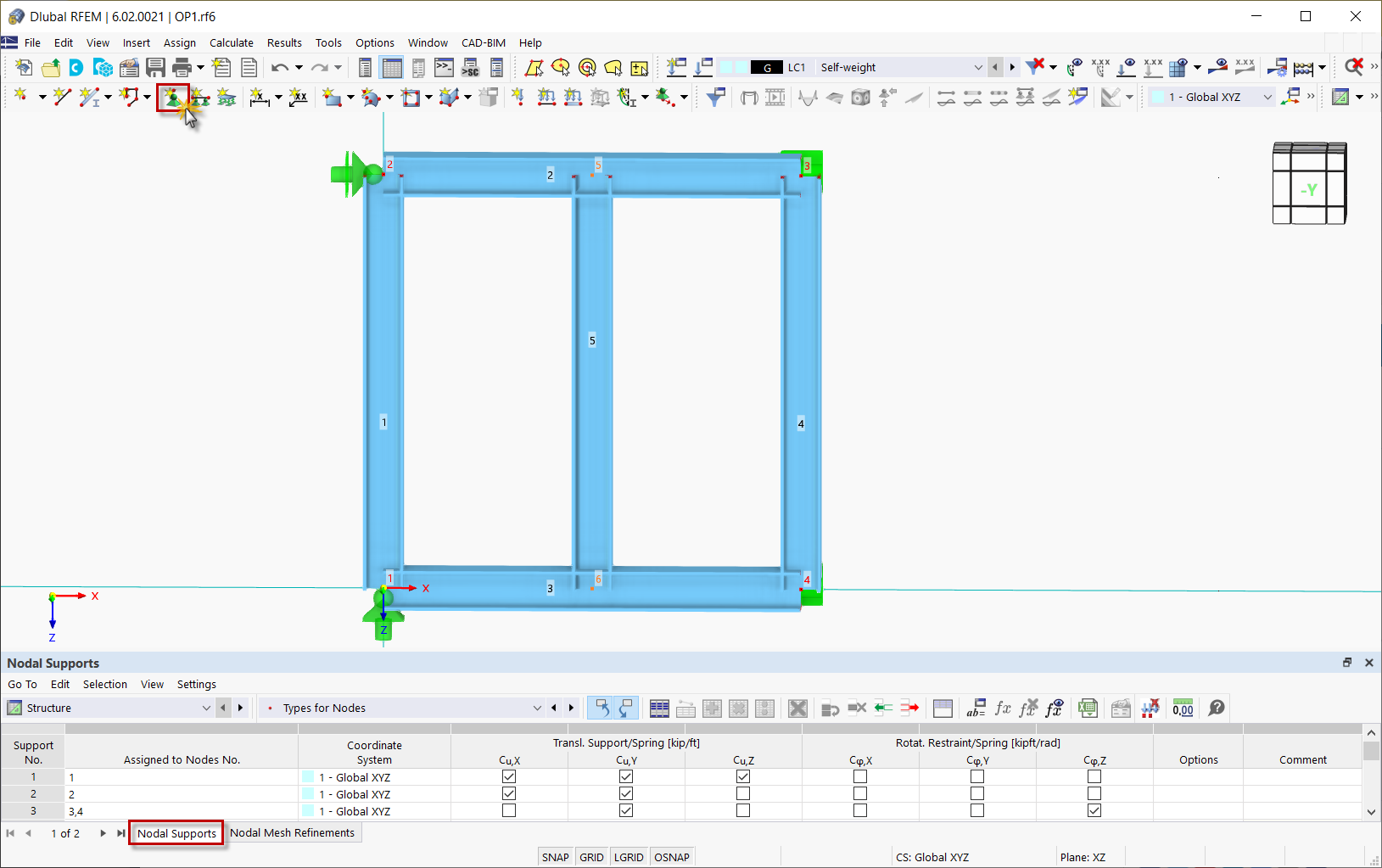 Defining Nodal Support