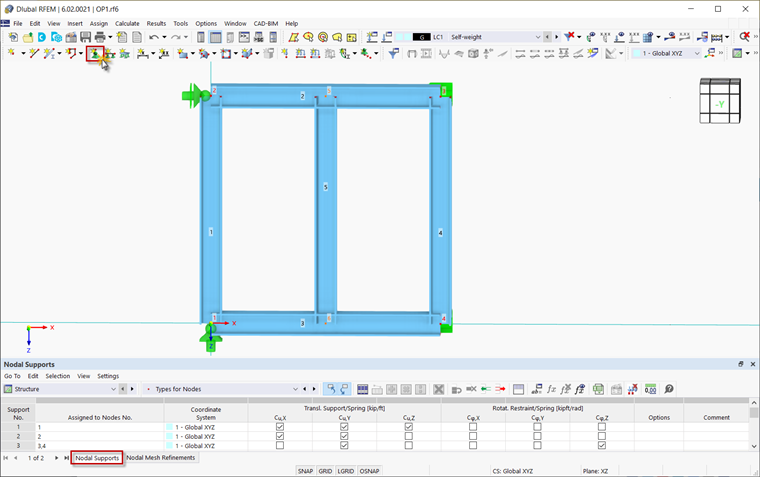 Defining Nodal Support