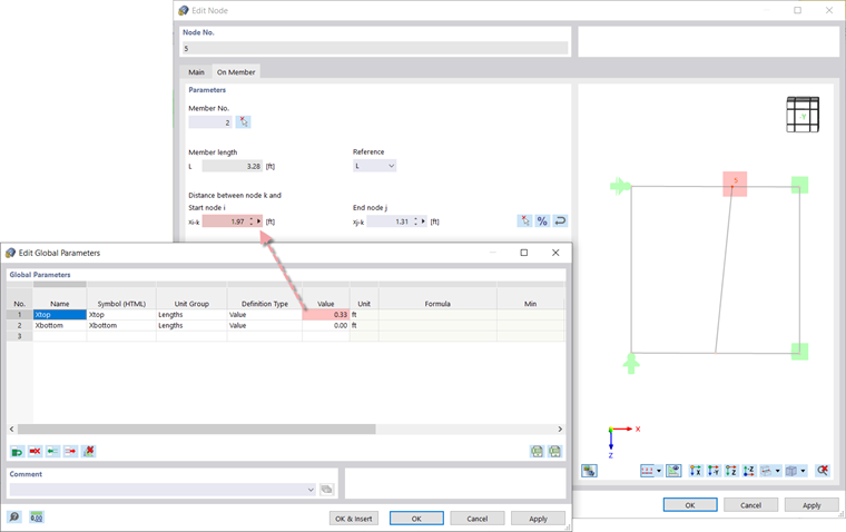 Defining New Value for Parameter