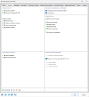 Dialog Box "New Model – Base Data", Tab "Add-ons"