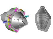 3D Rendering and Section of Retort (© ATI COM)