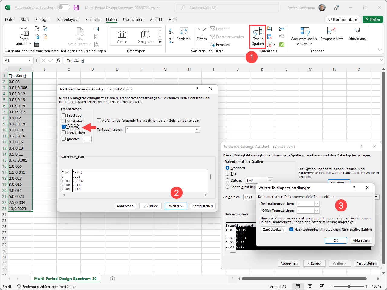 FAQ 005293 | How can I create a response spectrum according to ASCE 7‑22?
