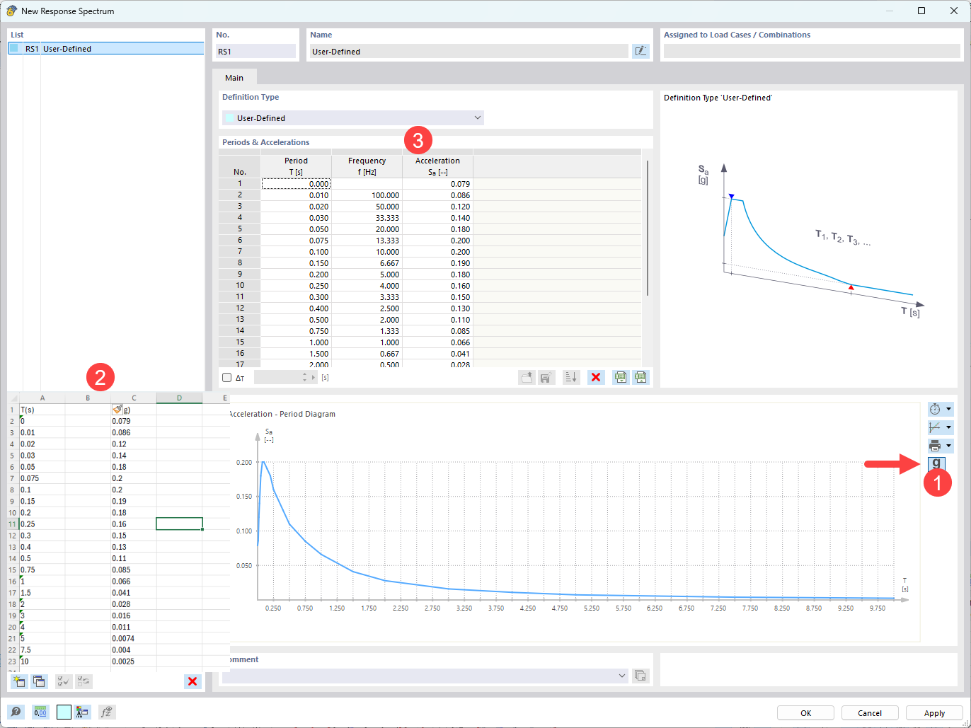 FAQ 005293 | How can I create a response spectrum according to ASCE 7-22?