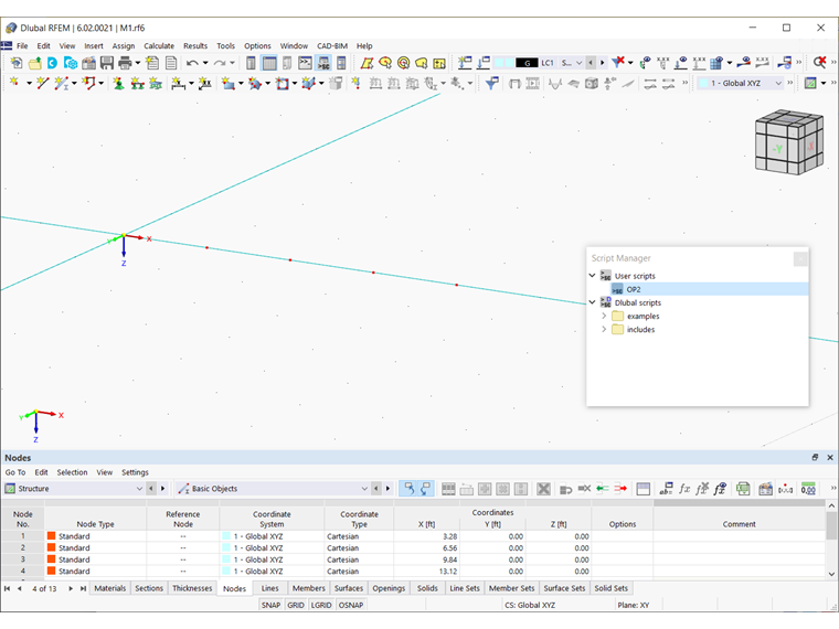 Elements in Work Window of RFEM 6