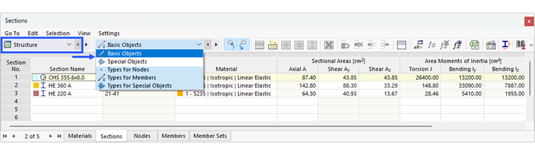 Basic Objects and Basic Object Types in Table