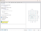 Dialog Box "Mesh Settings", Tab "Surfaces"
