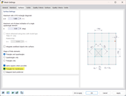 Dialog Box "Mesh Settings", Tab "Surfaces"