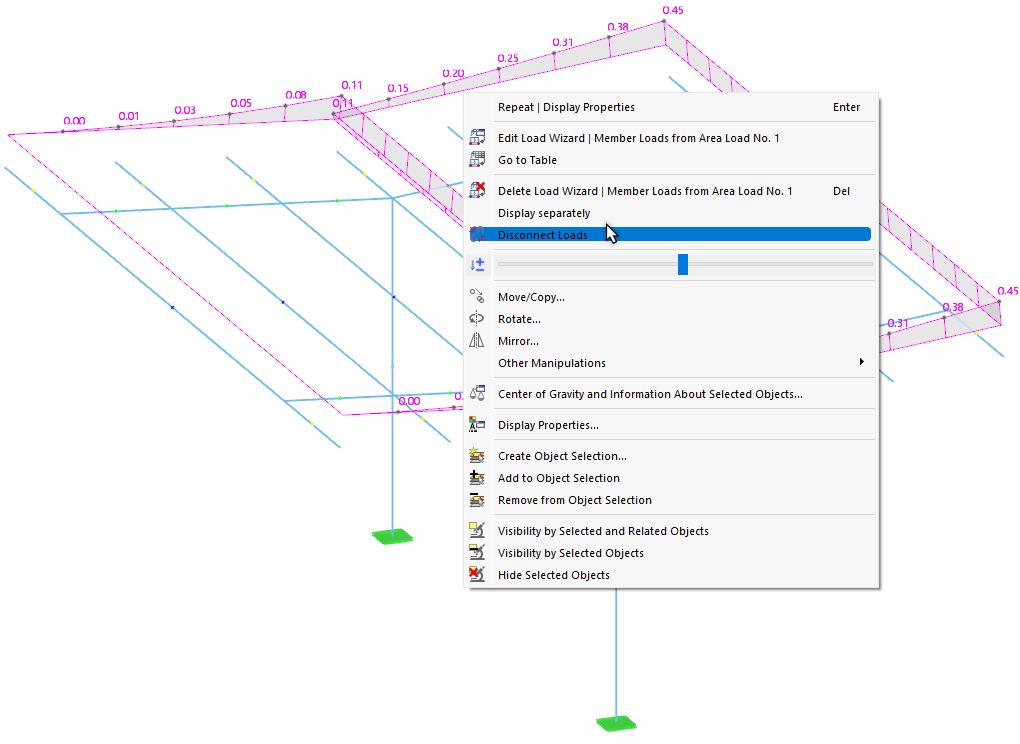 Disconnecting Generated Loads