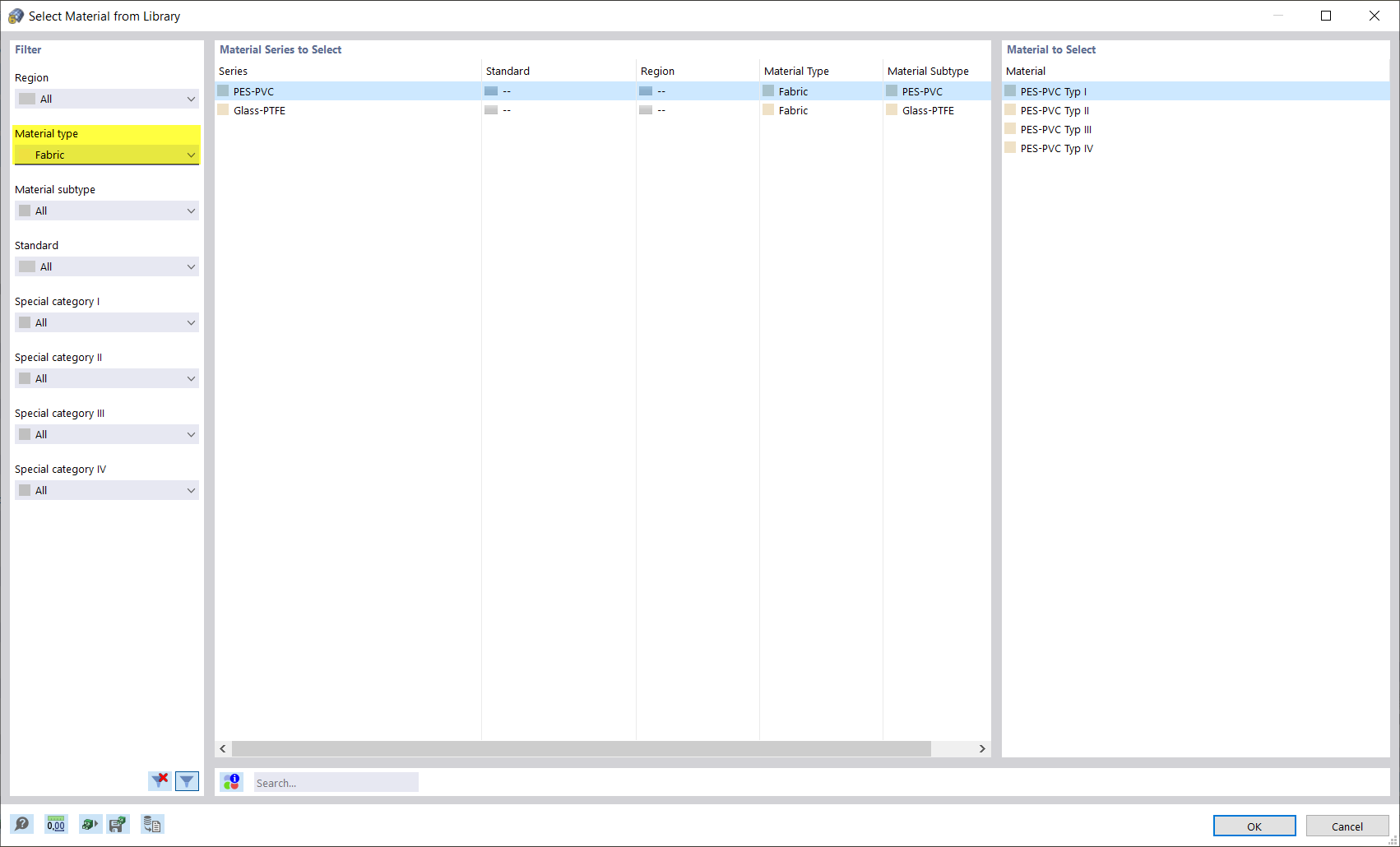 Material - Material Type: Fabric