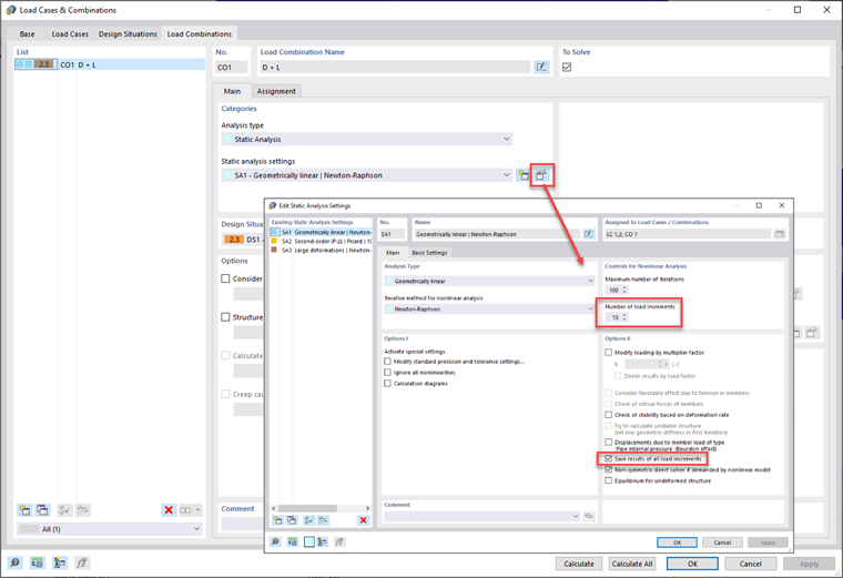 FAQ 005310 | Is it possible to set load increments, save each step results, and view at which load increment the material is yielding?