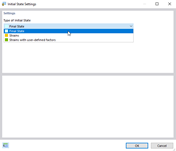 Selecting Type of Initial State