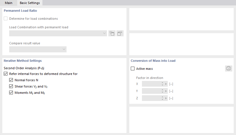 Basic Settings for Static Analysis Settings
