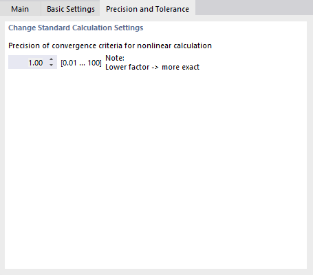 Adjusting Precision for Calculation