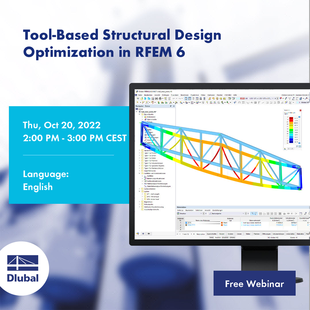 Tool-Based Structural Design Optimization in RFEM 6