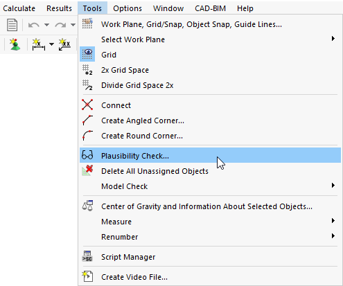 Accessing Plausibility Check