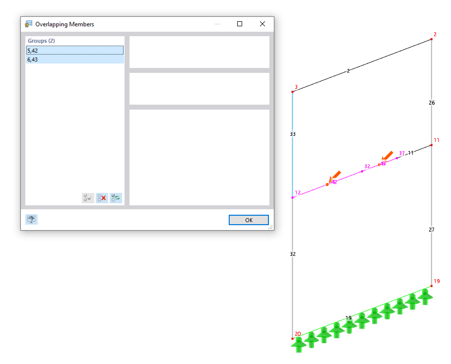 Result of Model Check for Overlapping Members