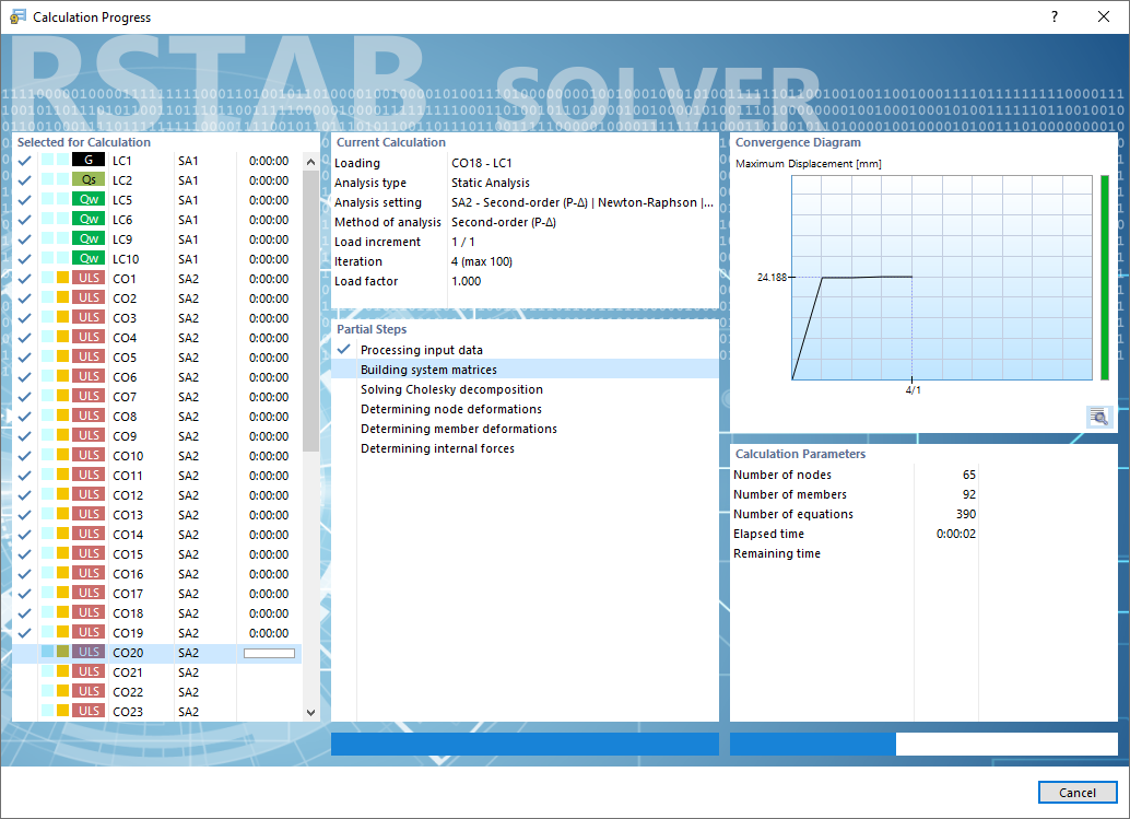 Calculation Progress