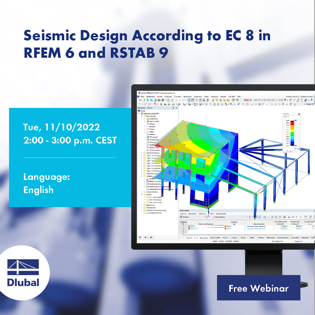 Seismic Design According to EC 8 in RFEM 6 and RSTAB 9