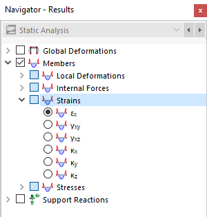 Selecting Member Strains in Navigator